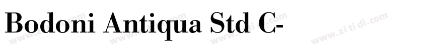 Bodoni Antiqua Std C字体转换